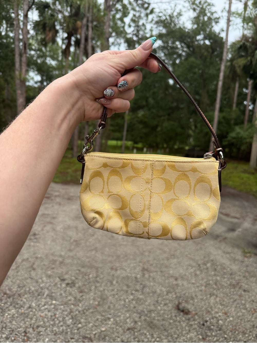 Coach Yellow Signature Mini baguette